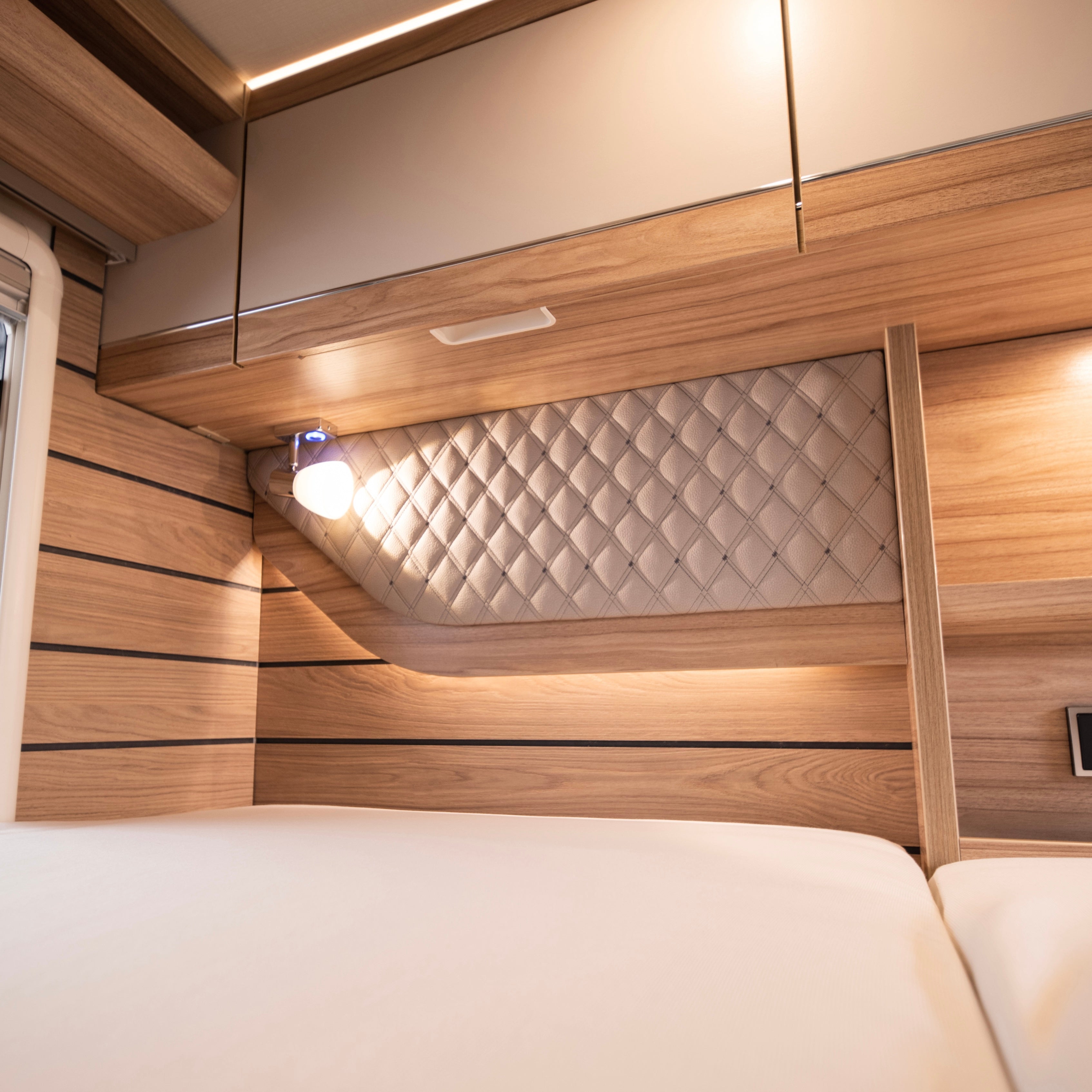 Leather-Covered Bed Panels