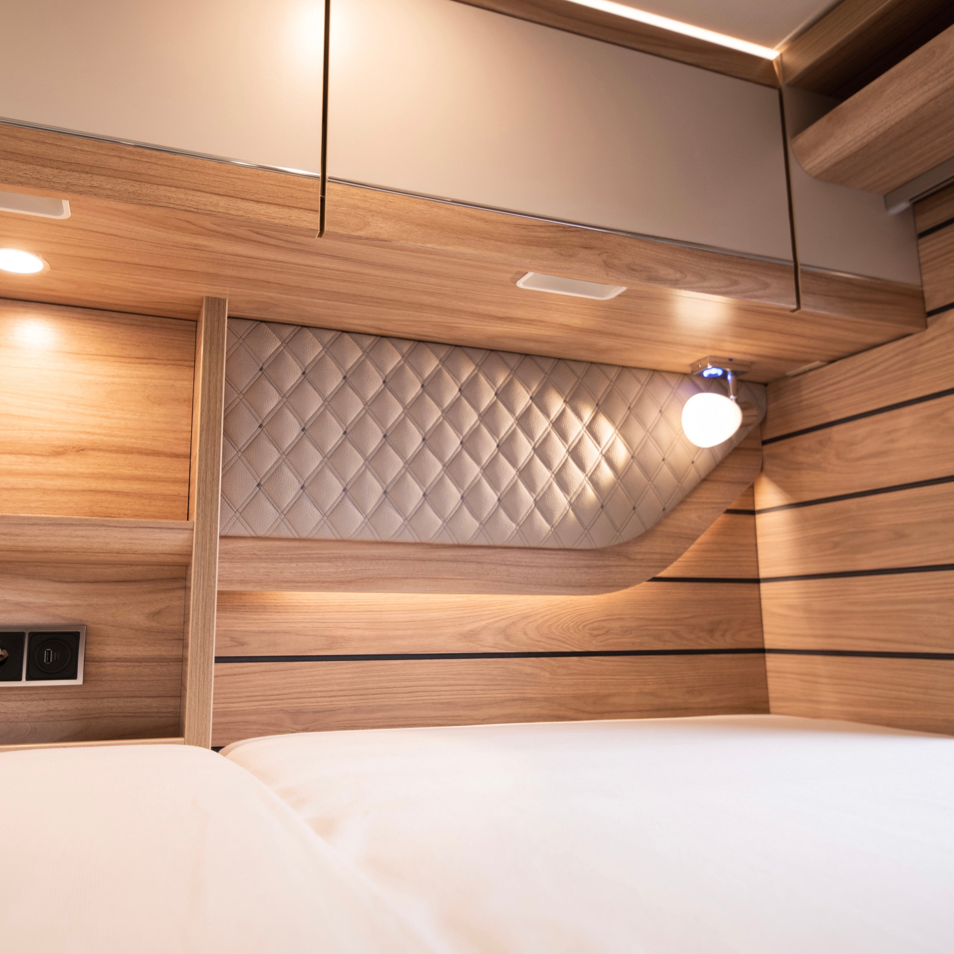 Leather-Covered Bed Panels