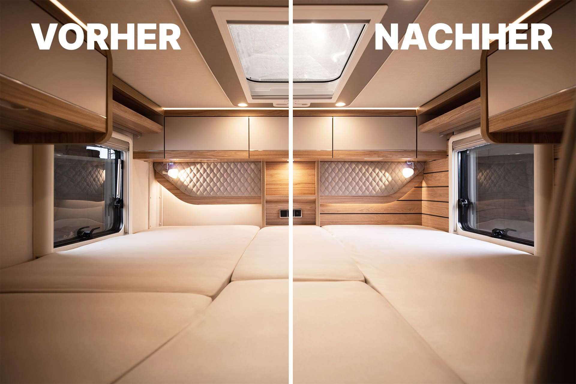 Komplettset - Hymer Seitenwände Upgrade 2024 - Teilintegriert