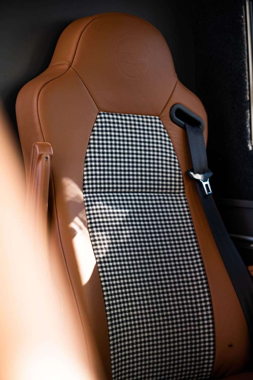 Leather Seat Set with diamond pattern