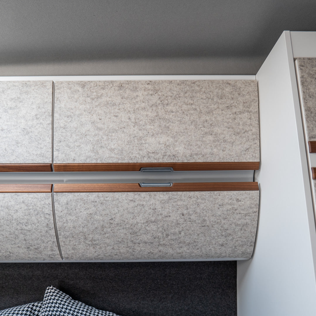 Oberschränke in Wollfilz - VW Grand California