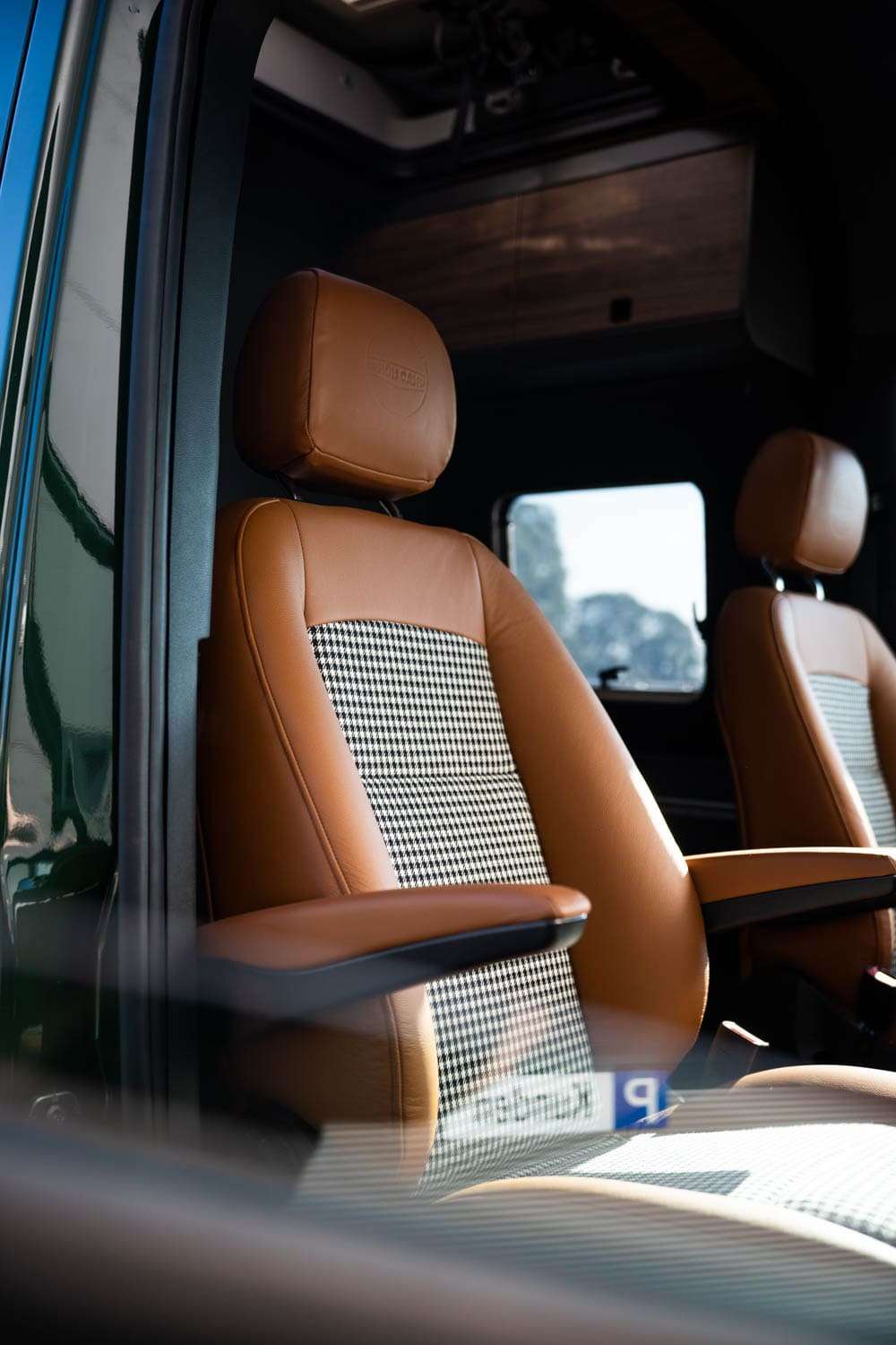 Leather Seat Set with diamond pattern
